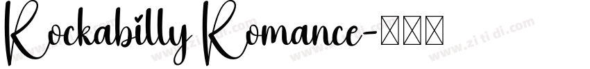 Rockabilly Romance字体转换